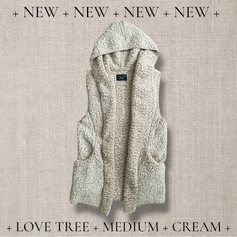 Love Tree Fleece Hooded Vest